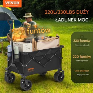 Składany Wózek Plażowy 220 L 7