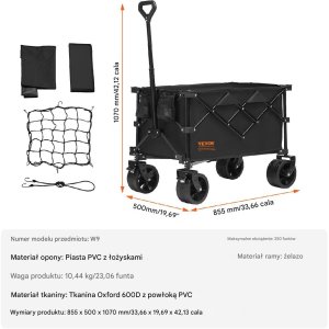 Składany Wózek Plażowy 113 L 2