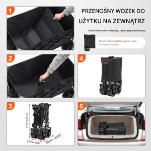 Składany Wózek Plażowy 113 L 6