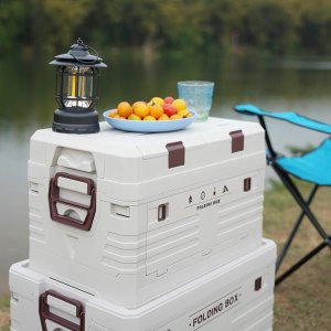 NCB4003 SKŁADANA SKRZYNIA KEMPINGOWA Z POKRYWĄ 50L NILS CAMP 14