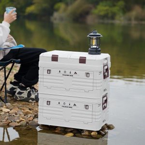 NCB4003 SKŁADANA SKRZYNIA KEMPINGOWA Z POKRYWĄ 50L NILS CAMP 15