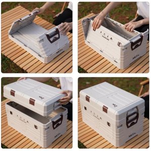 NCB4003 SKŁADANA SKRZYNIA KEMPINGOWA Z POKRYWĄ 50L NILS CAMP 2