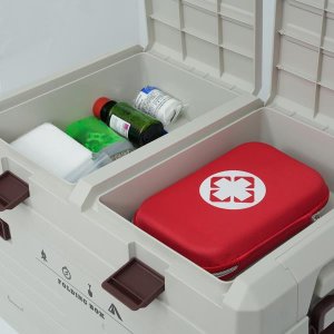 NCB4003 SKŁADANA SKRZYNIA KEMPINGOWA Z POKRYWĄ 50L NILS CAMP 7