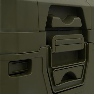 NCB4003 SKŁADANA SKRZYNIA KEMPINGOWA Z POKRYWĄ ZIELONA 50L NILS CAMP 13