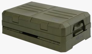 NCB4003 SKŁADANA SKRZYNIA KEMPINGOWA Z POKRYWĄ ZIELONA 50L NILS CAMP 4