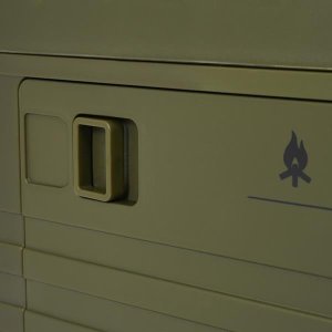 NCB4003 SKŁADANA SKRZYNIA KEMPINGOWA Z POKRYWĄ ZIELONA 50L NILS CAMP 8