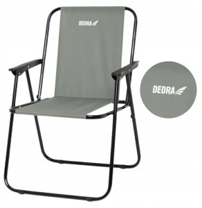Krzesło campingowe,plażowe składane 52x58x72cm szare 3