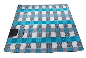 Koc plażowy z izolacją 200x200 (szaro-niebieski) (12) 4