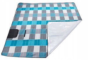 Koc plażowy z izolacją 200x200 (szaro-niebieski) (12) 6