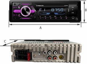 Radio samochodowe bluetooth 1 DIN Manta Ottawa RS4508 12