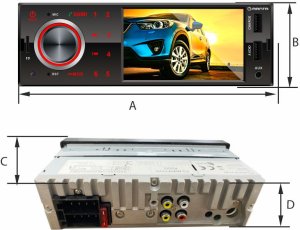 Radio Samochodowe Manta Toronto II 4x50W 1DIN KAMERA COFANIA BT AUX USB MP3 13