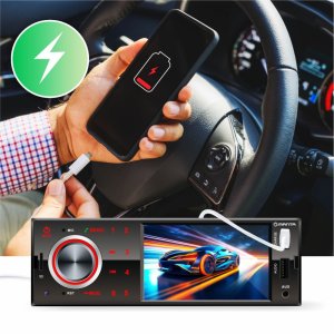 Radio Samochodowe Manta Toronto II 4x50W 1DIN KAMERA COFANIA BT AUX USB MP3 4