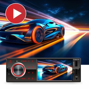 Radio Samochodowe Manta Toronto II 4x50W 1DIN KAMERA COFANIA BT AUX USB MP3 7