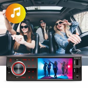 Radio Samochodowe Manta Toronto II 4x50W 1DIN KAMERA COFANIA BT AUX USB MP3 8