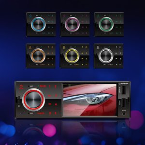 Radio Samochodowe Manta Toronto II 4x50W 1DIN KAMERA COFANIA BT AUX USB MP3 9