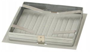 KRATKA METALOWA SKOÅNA W RAMCE Z SIATKÄ 14*14CM GRAFIT 2