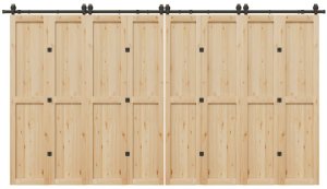 vidaXL System do montażu drzwi przesuwnych, 400 cm, stal, czarny 1