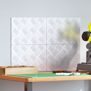 vidaXL Nakładki na schody Srebrne Aluminium 30 x 20 x 0.2 cm 1