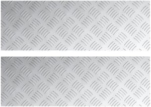 vidaXL nakładki na schody Srebrne Aluminium 75 x 25 x 0.2 cm 2