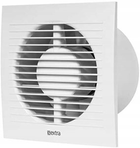Household fan E-EXTRA EE125HT, DN125, with timer and humidity sensor 1