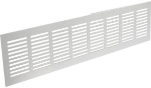 Aluminum ventilation grille RA650, 60 x 500 mm, white. 1