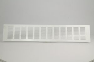 Aluminum ventilation grille RA1050, 100 x 500 mm, white. 1