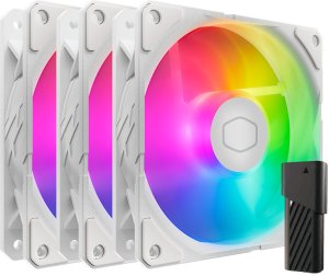 Wentylator Cooler Master SickleFlow Edge 120 ARGB Biały 3-pack + Hub (MFX-B2DW-253P2-R2) 1