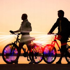 Wodoodporna lampka rowerowa USB IPX4 – zestaw przód (800lm/900mAh) + tył (120lm/120mAh) (120) 14