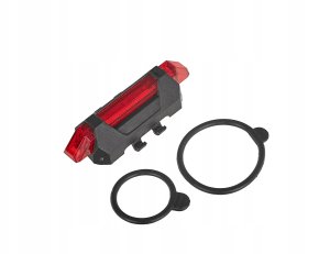 Wodoodporna lampka rowerowa USB IPX4 – zestaw przód (800lm/900mAh) + tył (120lm/120mAh) (120) 7