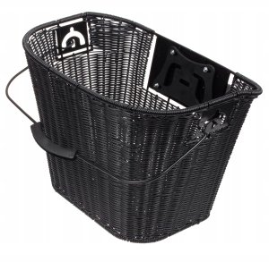 Kosz Verso SH-Z013 na kierownicę mocowany click pleciony czarny 330x250x240 Uniwersalny 2