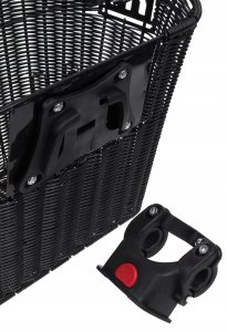 Kosz Verso SH-Z013 na kierownicę mocowany click pleciony czarny 330x250x240 Uniwersalny 6