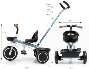 Milly Mally Rowerek Trójkołowy Axel Denim 11