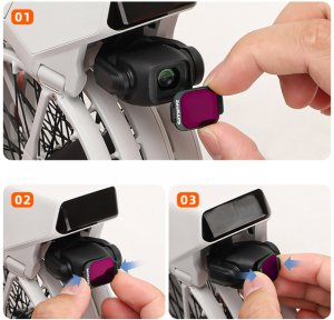 ZESTAW FILTRÓW POLARYZACYJNY CPL ULTRAFIOLETOWY MCUV SZARY ND32 ND64 DO DJI FLIP + ETUI 5