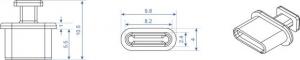Delock Osłona przeciwkurzowa gniazda USB Type-C 10 szt. (64013) 2