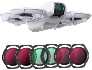 ZESTAW 6 FILTRÓW BRDRC DO DRONA  DJI NEO - SZARE ND8, ND16, ND32, ND64, POLARYZACYJNY CPL, ULTRAFIOLETOWY MCUV 2