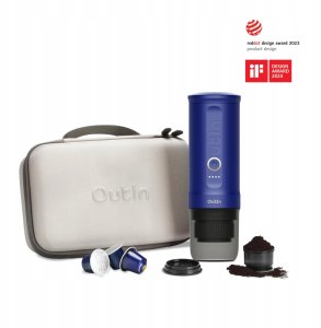 Outin - Nano Espresso Maker - Przenośny ekspres + akcesoria Ocean Blue 7