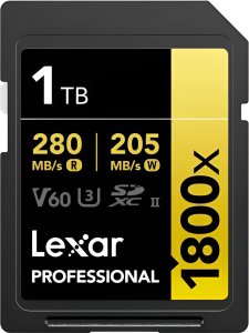 Karta Lexar Professional 1800x SDXC 1 TB Class 10 UHS-II/U3 V60 (LSD1800001T-BNNNG) 1