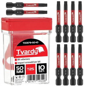 Bit udarowy T25 50mm S2 – box (10/120) 1