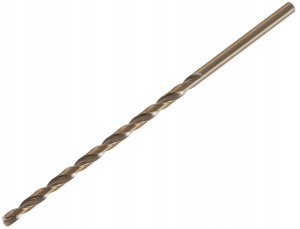 Wiertło Tvardy Wiertło złote do metalu długie 8.0 x 305mm HSS DIN1869 (25/100) 5