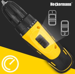 Wiertarko-wkrętarka Heckermann AJW12 12 V 2 x akumulator 1.5 Ah 3