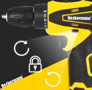 Wiertarko-wkrętarka Heckermann AJW12 12 V 2 x akumulator 1.5 Ah 4