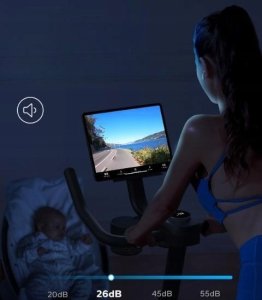 MERACH Rower domowy do 122 kg monitorem spinning bike do treningu kardio 3