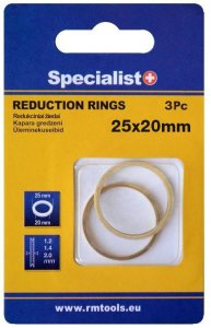 SPECIALIST+ reduction ring, 25.4x20x1.2/1.4/2 mm, 3 pcs. 1
