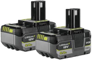 Battery set RYOBI RB1850X2F24, 18 V, 2 x 5.0 Ah Li-ion 1