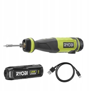 Cordless soldering iron RYOBI RSI4-120G, 4.0 V, 2.0 Ah Li-ion, 460 degC, soldering iron included 1