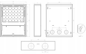STALFLEX TELEKOMUNIKACYJNA SKRZYNKA NATYNKOWA TESM-420X340X90N 6