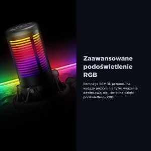 Mikrofon Rampage Bemol RGB czarny (BEMOL-B) 2