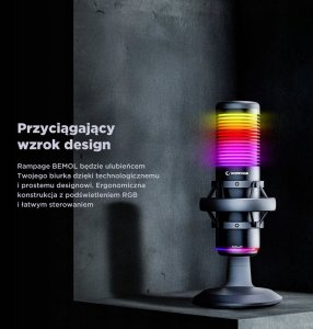Mikrofon Rampage Bemol RGB czarny (BEMOL-B) 3