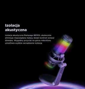 Mikrofon Rampage Bemol RGB czarny (BEMOL-B) 4