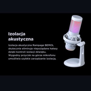 Mikrofon Rampage Bemol RGB biały (BEMOL-W) 2